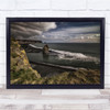 Iceland Dyrholaey Arnarklettur Sea Water Beach Rocks Landscape Wall Art Print