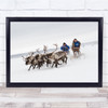 Reindeer Race Competition Russia Siberia Nenets Nadym Races On Wall Art Print