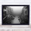 Venice Misty Mist Foggy Fog Seagull Canal Volante Flying Italy Wall Art Print