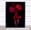 Verbena Flower Incense Smoke Red Flowers Flora Floral Creative Wall Art Print