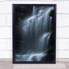 Waterfalls Waterfall Sylvia Blue Mountains Stream Flow Flowing Wall Art Print