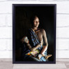 Ethiopian Tribes Suri woman and baby Wall Art Print