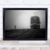 Railway Street Person Bike Ten Leads Wall Art Print