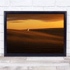 Sand Dunes Sunset Orange House Night Wall Art Print