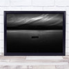 Surreal Boat Water Black White Float Wall Art Print