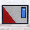 Red White And Blue Window Building Wall Art Print