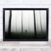 Surreal Landscape Trees Foggy Dark Wall Art Print