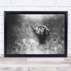 Women Motion Smoke black and white Wall Art Print