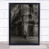 Calle Cuba blurry building person Wall Art Print