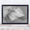 grey abstract art geometry shapes Wall Art Print