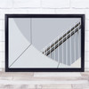 White Lines Abstract Architecture Wall Art Print
