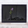 Iris Japan Ikebana Purple Flower Wall Art Print