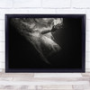 Person splashing in water action Wall Art Print