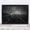 Roads Forgotten distressed foggy Wall Art Print