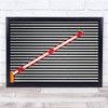 Half To traffic Barrier raised Wall Art Print