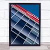 The Red Cover windows building Wall Art Print