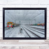 The Final Station trains snow Wall Art Print