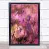 Bring The Joy purple flowers Wall Art Print