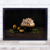 Meringue On The Lemon Cake Wall Art Print