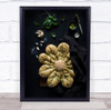 Holiday Star Bread food Wall Art Print
