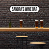 Your Name Wine Bar Any Colour Any Text 3D Train Style Street Home Sign