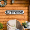 Fitness Shed Gym Fan Garden Any Colour Any Text 3D Train Style Street Home Sign