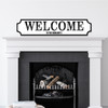 Welcome To The Family Sign Any Colour Any Text 3D Train Style Street Home Sign