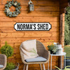 Name Shed Garden Gardener Any Colour Any Text 3D Train Style Street Home Sign