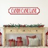 Candy Cane Lane Christmas Any Colour Any Text 3D Train Style Street Home Sign