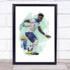 Footballer Bukayo Saka Football Player Watercolour Wall Art Print