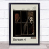 Scream 4 Movie Polaroid Vintage Film Wall Art Poster Print
