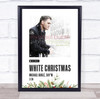 michael buble white christmas Christmas Single Polaroid Vintage Music Wall Art Print