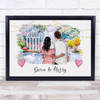 Garden Romantic Gift For Him or Her Personalised Couple Print