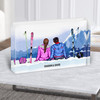 Snowy Mountains Snowflakes Gift For Him & Her Personalised Couple Acrylic Block