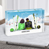 Ski Resort Cable Car Gift For Him or Her Personalised Couple Acrylic Block