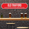 Manchester United Old Trafford Red & White Stadium Any Text Football Club 3D Street Sign