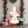 Pink Personalised Angel Decoration Christmas Indoor Outdoor Sign
