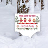 Stop Here Santa Gingerbread Personalised Decor Christmas Outdoor Garden Sign