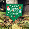 Green Santa Claus Snowman Personalised Decoration Christmas Outdoor Garden Sign