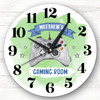 Green Gaming Room Controller Custom Gift Personalised Clock