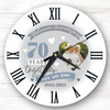 70th Wedding Anniversary Platinum Photo Personalised Gift Personalised Clock