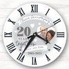 20th Wedding Anniversary China Photo Personalised Gift Personalised Clock