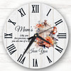 Wood Effect Mum Floral Bird Cage Personalised Gift Personalised Clock