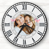 Happy Mother's Day Gift Photo Grey Personalised Clock