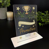 Congratulations Job Promotion Trophy Banner Gift Employee Manager Boss Plaque