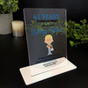 45 Years Service 45th Anniversary Blonde Hair Him Nurse Gift For Employee Plaque