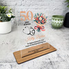 Doctor Nurse 50 Years Service 50th Anniversary Medical Gift For Employee Plaque