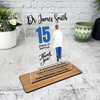 Medical Dr 15 Years Service 15th Anniversary Ginger Doctor Gift Employee Plaque