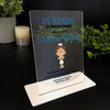 25 Years Of Service 25th Anniversary Brown Hair Nurse Gift For Employee Plaque