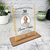 30 Years Service 30th Anniversary Gold Frame Photo Gift Employee Custom Plaque